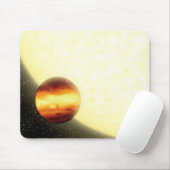 Een gasreusachtige planeet die heel dichtbij rondd muismat (Met muis)