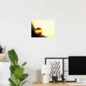 Een gasreusachtige planeet die heel dichtbij rondd poster (Thuiskantoor)