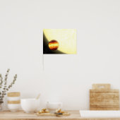 Een gasreusachtige planeet die heel dichtbij rondd poster (Keuken)