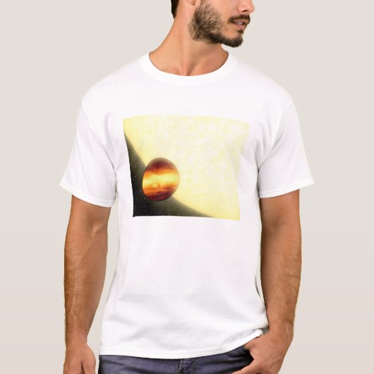 Een gasreusachtige planeet die heel dichtbij rondd t-shirt (Voorkant)
