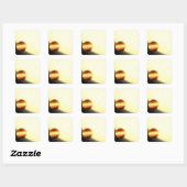 Een gasreusachtige planeet die heel dichtbij rondd vierkante sticker (Vel)