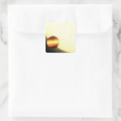 Een gasreusachtige planeet die heel dichtbij rondd vierkante sticker (Tas)