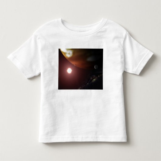 Een gasreuzenplaneet rond een rode dwergster kinder shirts (Voorkant)