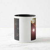 Een gasreuzenplaneet rond een rode dwergster mok (Midden)