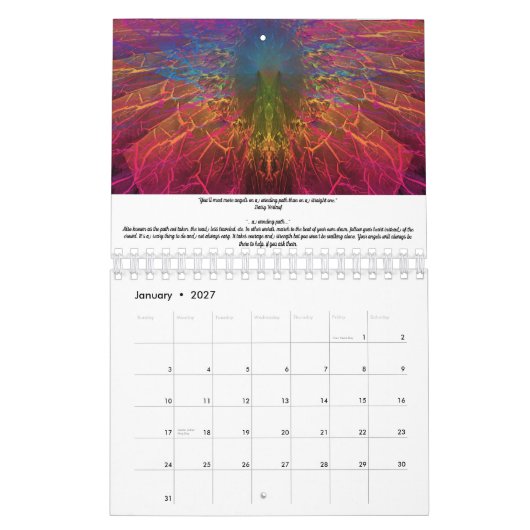Een gastheer van de Kalender van Angels (Jan 2027)