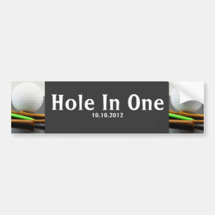 Eén gat bumpersticker