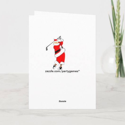 Eén gat feestdagen kaart (Achterkant)