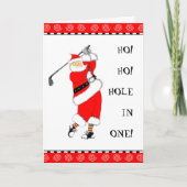 Eén gat feestdagen kaart (Voorkant)