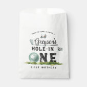 Eén gat | Golf Birthday Party Favor Bags Bedankzakje (Voorkant)