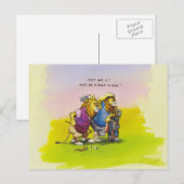 Een gat in één. briefkaart (Voorkant / Achterkant)