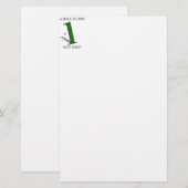 Een gat in één Golfbal Briefpapier (Voorkant / Achterkant)