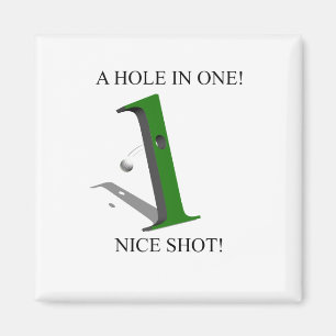 Een gat in één Golfbal Magneet