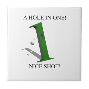 Een gat in één Golfbal Tegeltje