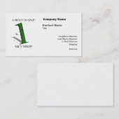 Een gat in één Golfbal Visitekaartje (Voorkant / Achterkant)