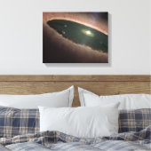 Een gat in een protoplanetaire, of planeet-vormend canvas afdruk (Insitu (Slaapkamer))