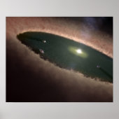 Een gat in een protoplanetaire, of planeet-vormend poster (Voorkant)