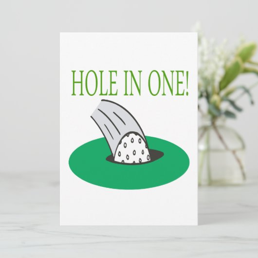 Eén gat kaart (Staand voorkant)