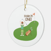 Eén gat keramisch ornament (Links)