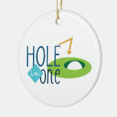 Eén gat keramisch ornament (Links)