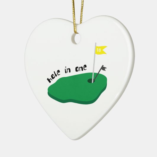 Eén gat keramisch ornament (Links)