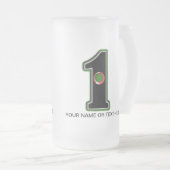 Eén  gat matglas bierpul (Voorkant rechts)