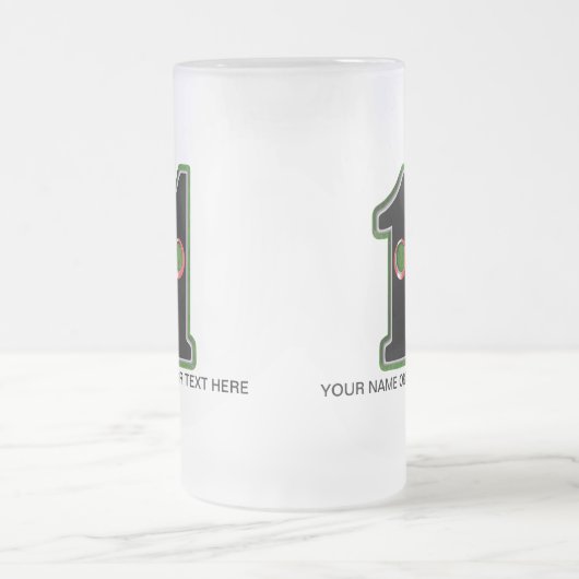 Eén gat matglas bierpul (Center)