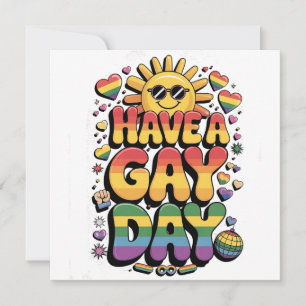 Een Gay Day LGBT Pride Maand Kaart