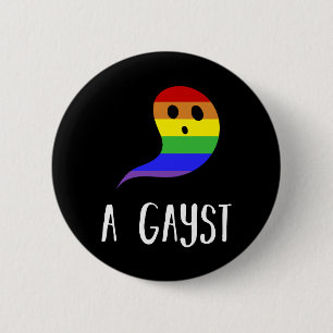 Een Gayst Gay Pride, Gay Halloween, LGBT Ronde Button 5,7 Cm
