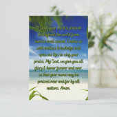 Een gebed dat God Glory Wenskaart geeft Kaart (Staand voorkant)