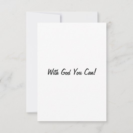 Een gebed dat God Glory Wenskaart geeft Kaart (Achterkant)