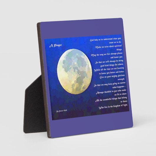 Een gebed fotoplaat (Voorkant)