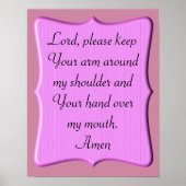 Een gebed - kunstmatig poster (Voorkant)