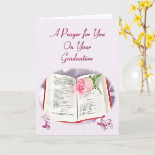 Een gebed om Afstuderen Kaart (Gele Bloem)