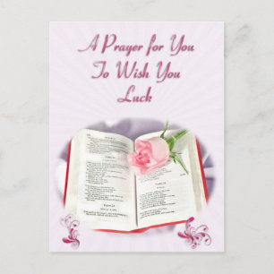 Een gebed om je geluk te wensen briefkaart