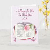 Een gebed om je geluk te wensen kaart (Gele Bloem)