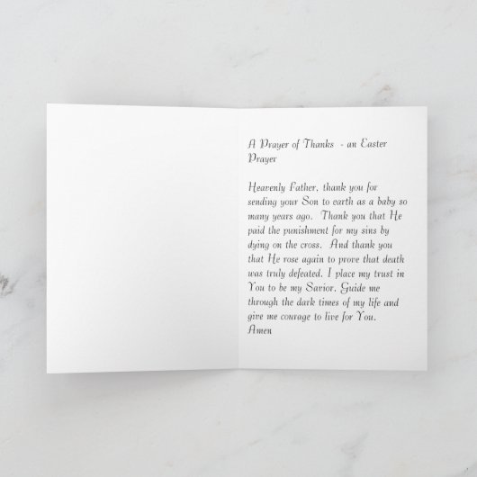 Een gebed van Bedankt (Binnen)