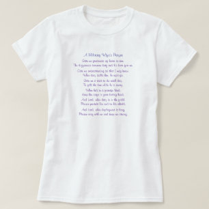 Een gebed van een militair vrouw, geef me groothei t-shirt