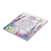 Een gebed van redding, geloof en genade tegeltje (Zijkant)