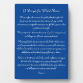 Een gebed voor de wereldvrede fotoplaat (voorkant)