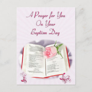 Een gebed voor een Baptisme Briefkaart