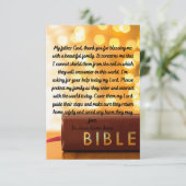 Een gebed voor een flatWenskaart voor gezinsbesche Kaart (Staand voorkant)