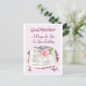 Een gebed voor een God Moeder op haar verjaardag Briefkaart (Staand voorkant)