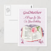Een gebed voor een God Moeder op haar verjaardag Briefkaart (Voorkant / Achterkant)