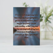 Een gebed voor geloof en kennis Wenskaart Kaart (Staand voorkant)