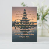 Een gebed voor het helen en het Sterkte platte Wen Kaart (Staand voorkant)