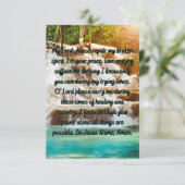 Een gebed voor het helen van vlakke Wenskaarten Kaart (Staand voorkant)