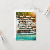 Een gebed voor het helen van vlakke Wenskaarten Kaart (Voorkant / Achterkant in situ)