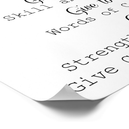 Een gebed voor het Poster van verpleegkundigen (Hoek)