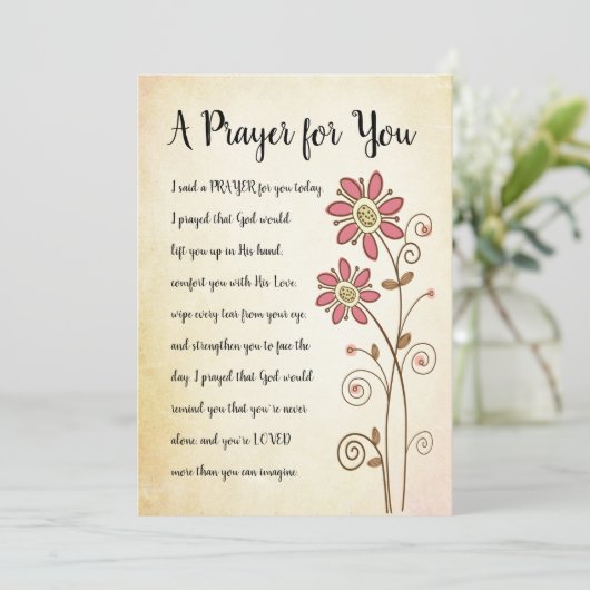 Een gebed voor je Kaart (Staand voorkant)