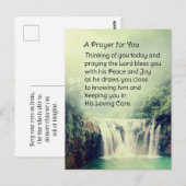 Een gebed voor je mooie Natuur waterval Briefkaart (Voorkant / Achterkant)